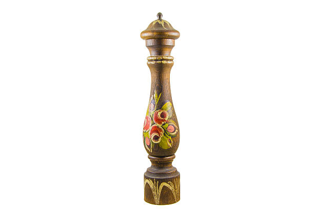 istock Wooden pepper mill with decorations 475392473