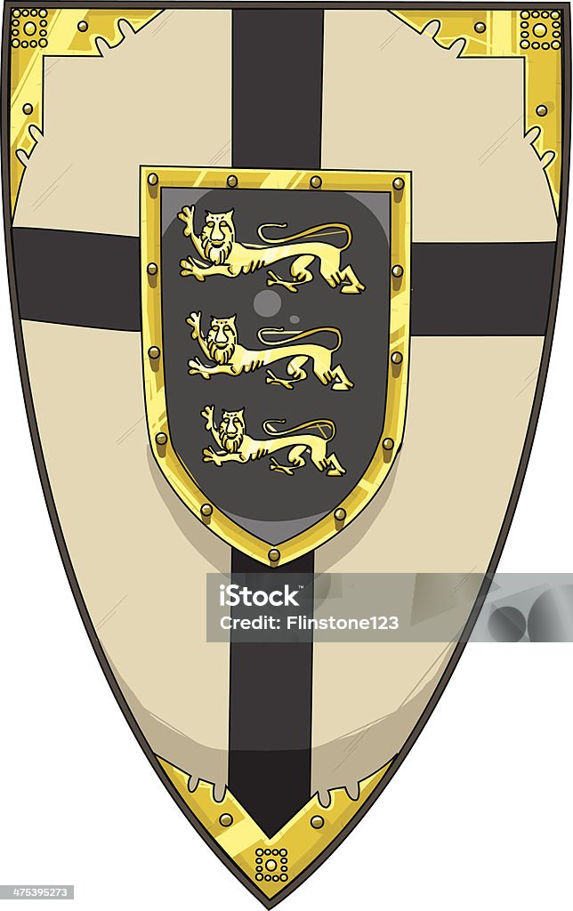 Medieval Shield Vector 2 Stock Illustration - Download Image Now ...