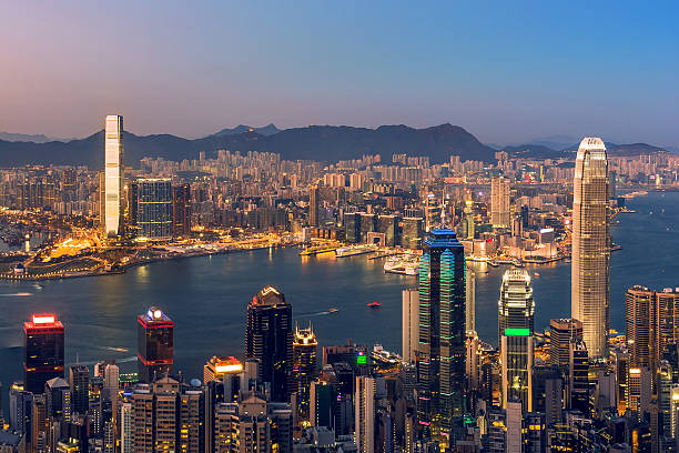 istock Hong Kong commercial district view 475396526