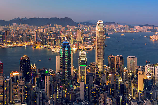 istock Hong Kong commercial district view 475396530