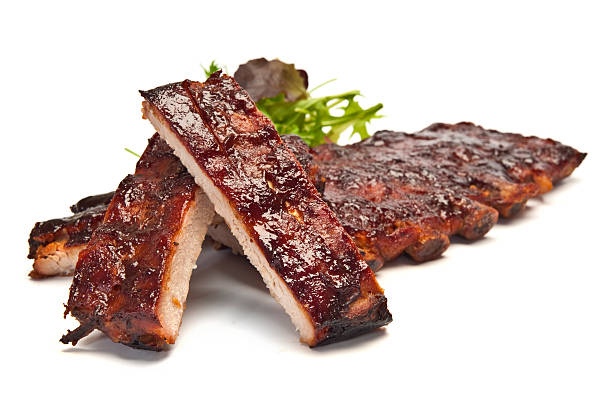 Pork Ribs Barbecued Pork Ribs rib stock pictures, royalty-free photos & images