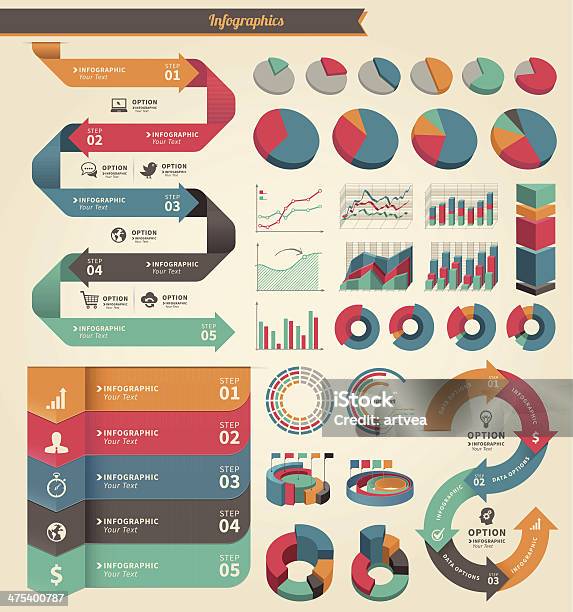 Infográfico Conceito Elemento - Arte vetorial de stock e mais imagens de Gráfico - Gráfico, Representação gráfica, Abstrato