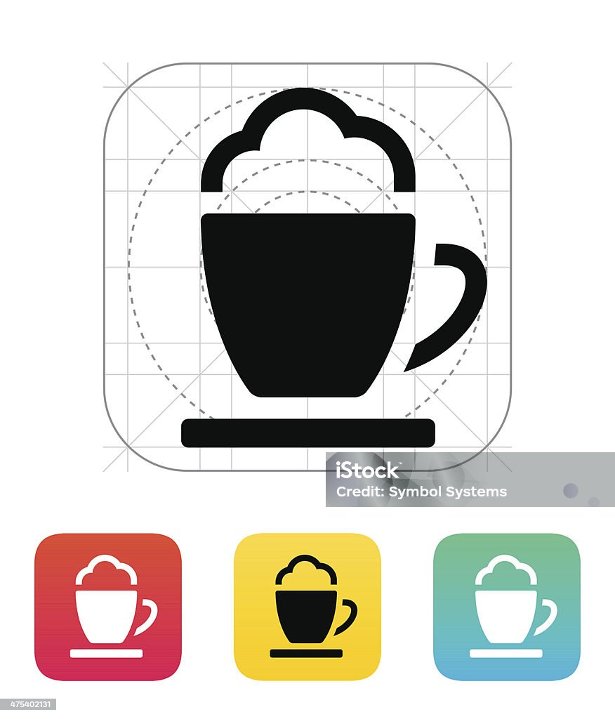 Copo de café ícone. - Royalty-free Aplicação móvel arte vetorial
