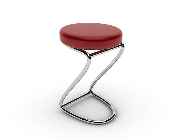 3d illustration of bar stool on white background