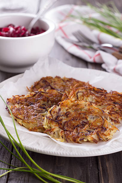 istock Potato fritters with red onion and spices 475402884
