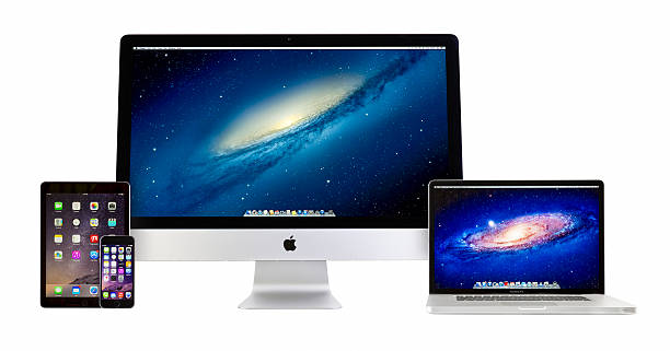 애플 아이맥, macbook pro, ipad 및 iphone 6 대모험 2 - iphone ipad apple computers business 뉴스 사진 이미지