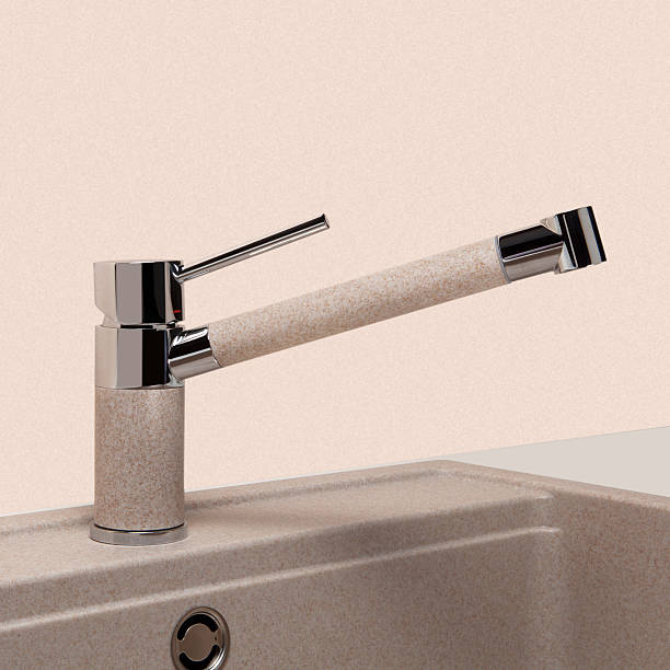 istock Water tap and sink in a modern kitchen 475403523