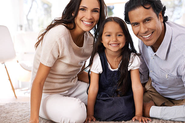 istock Beautiful family of three 475404781