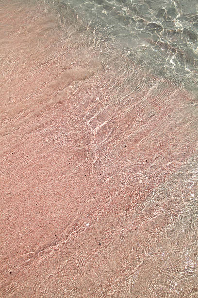 istock Shallow clear sea with pink sand beach 475407483