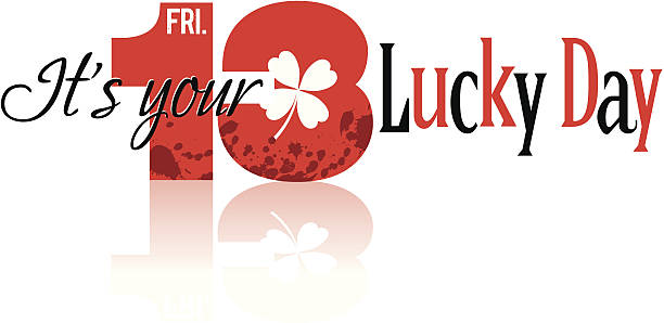 Lucky Day Heading C Lucky Day Heading C friday the 13th vector stock illustrations