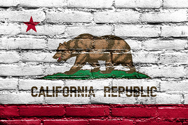 istock California State Flag painted on brick wall 475413387