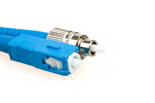 istock blue fiber optic SC and FC type connector 475418949