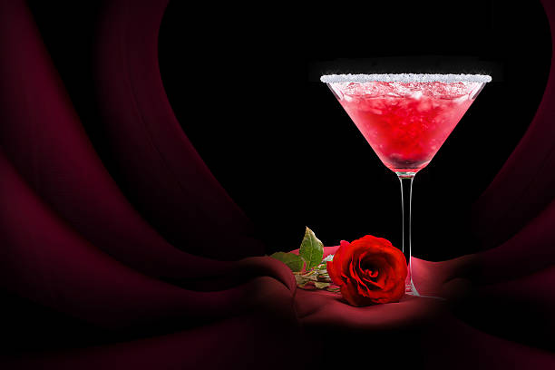 istock berry cooler cocktail on a black 475425653