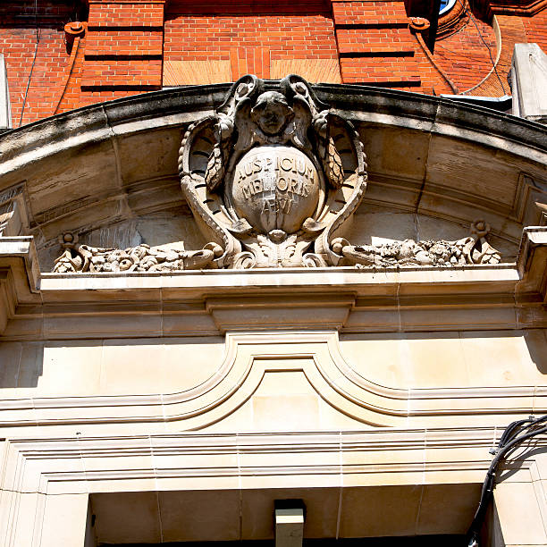 istock window in europe london old red brick wall and      historical 475426992