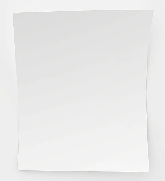 istock Blank sheet of paper with a shadow underneath it 475427482