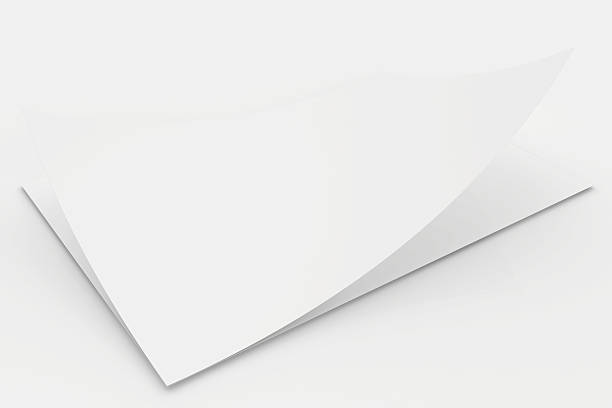 istock Realistic 3D rendering of blank white sheets paper 475429742
