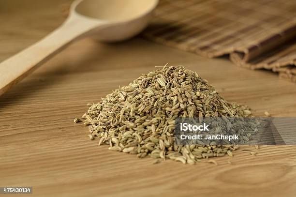 Spice Fennel On A Wooden Table 2 Stock Photo - Download Image Now - 2015, Asia, Backgrounds