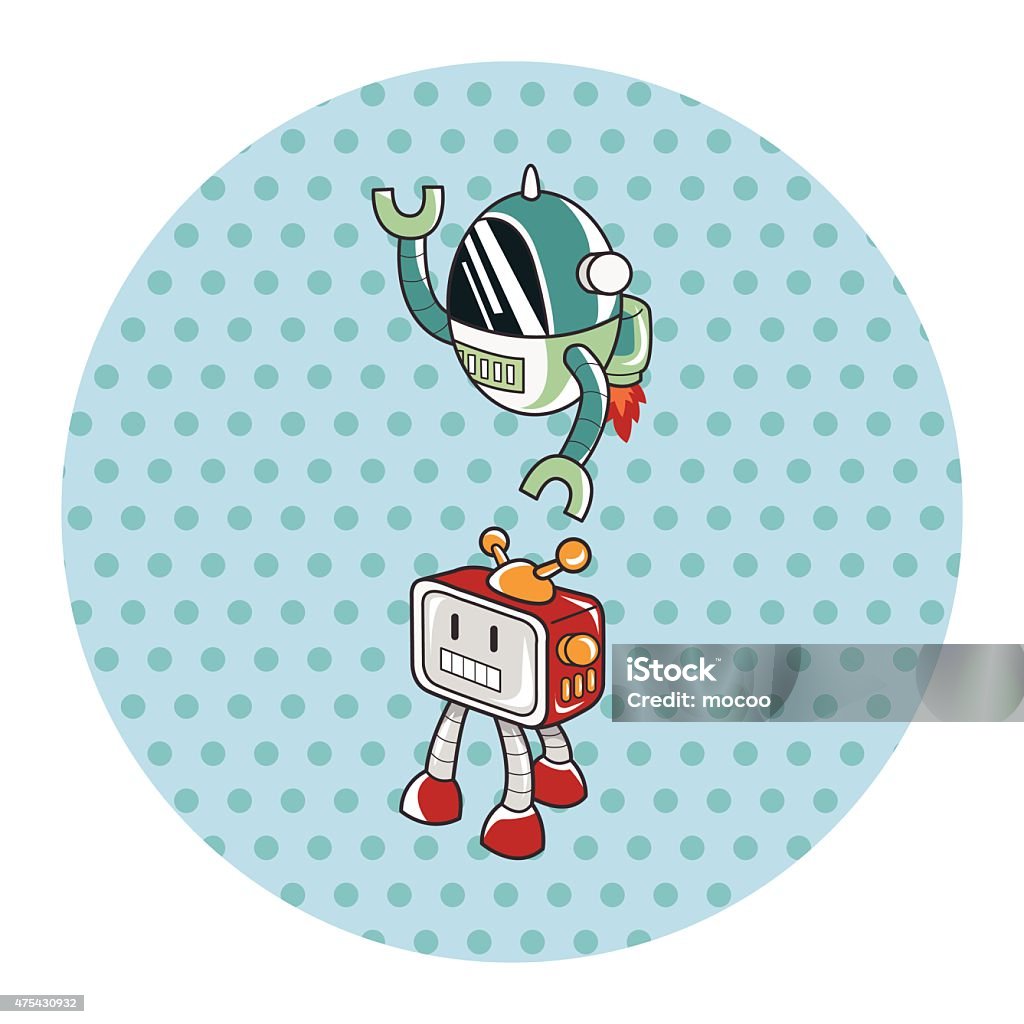Robotics Theme Vector Robot Theme Elements Vector Eps Stock Illustration - Download Image Now ...