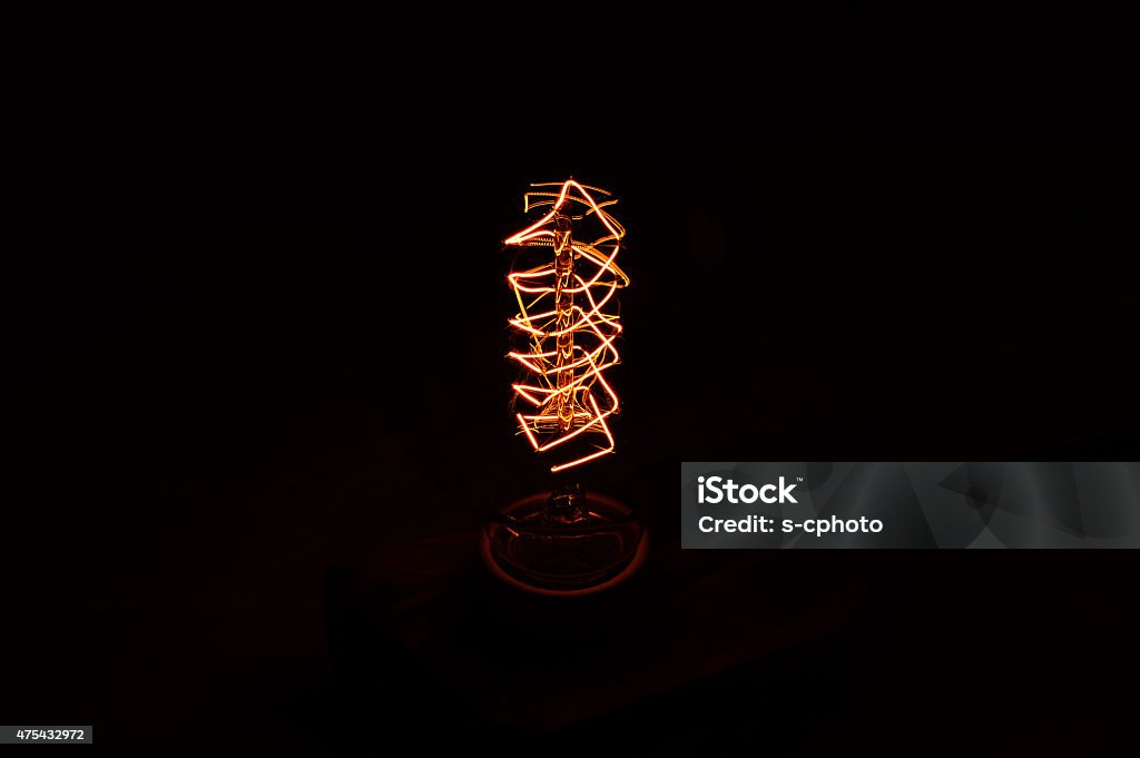 Edison Glühbirne (Klicken Sie hier, um weitere Informationen) - Lizenzfrei Ausrüstung und Geräte Stock-Foto