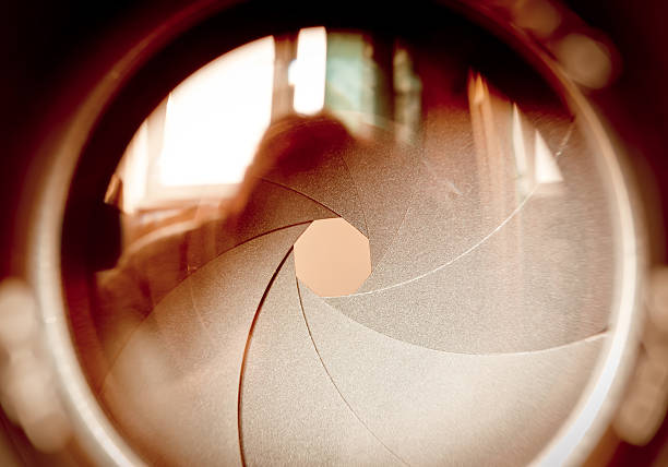 istock The diaphragm of a camera lens aperture. 475433175
