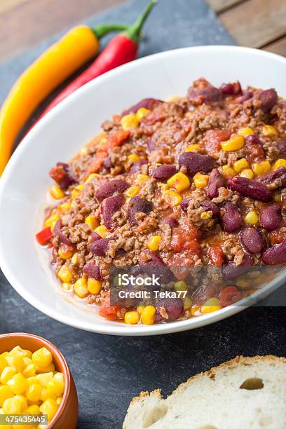 Chili Con Carne - Fotografias de stock e mais imagens de Almoço - Almoço, Calor, Carne