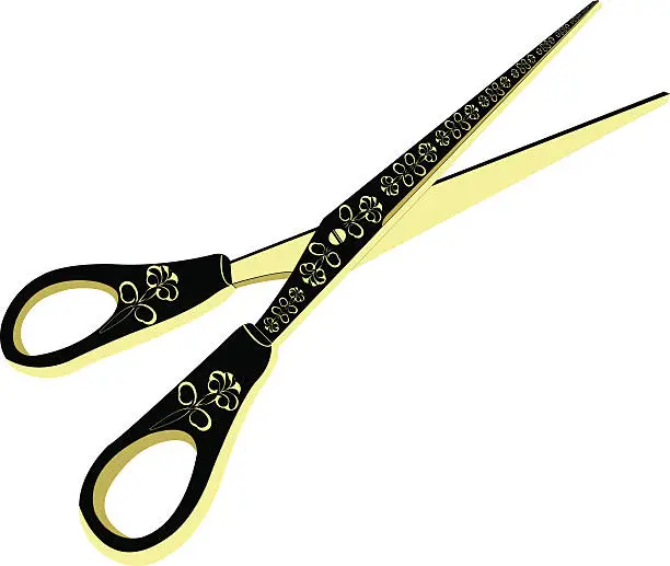 Vector illustration of scissors