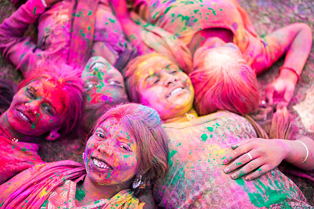 Holi Festival in India stock photo