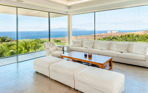 istock White living room  in the modern villa 475439080