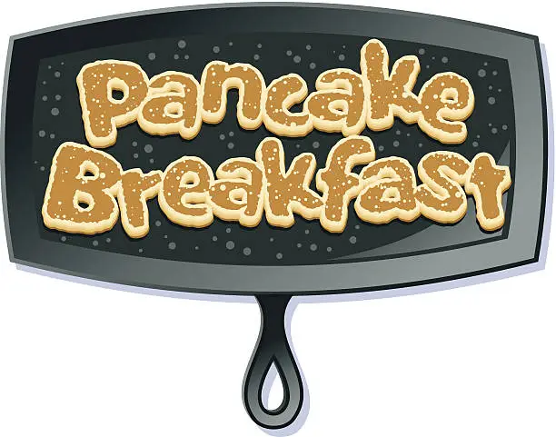 Vector illustration of Pancake Heading C