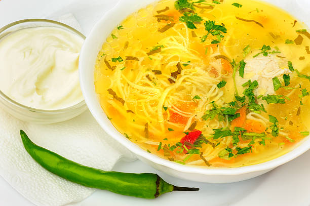 istock Zama, romanian and moldavian chicken soup 475442266