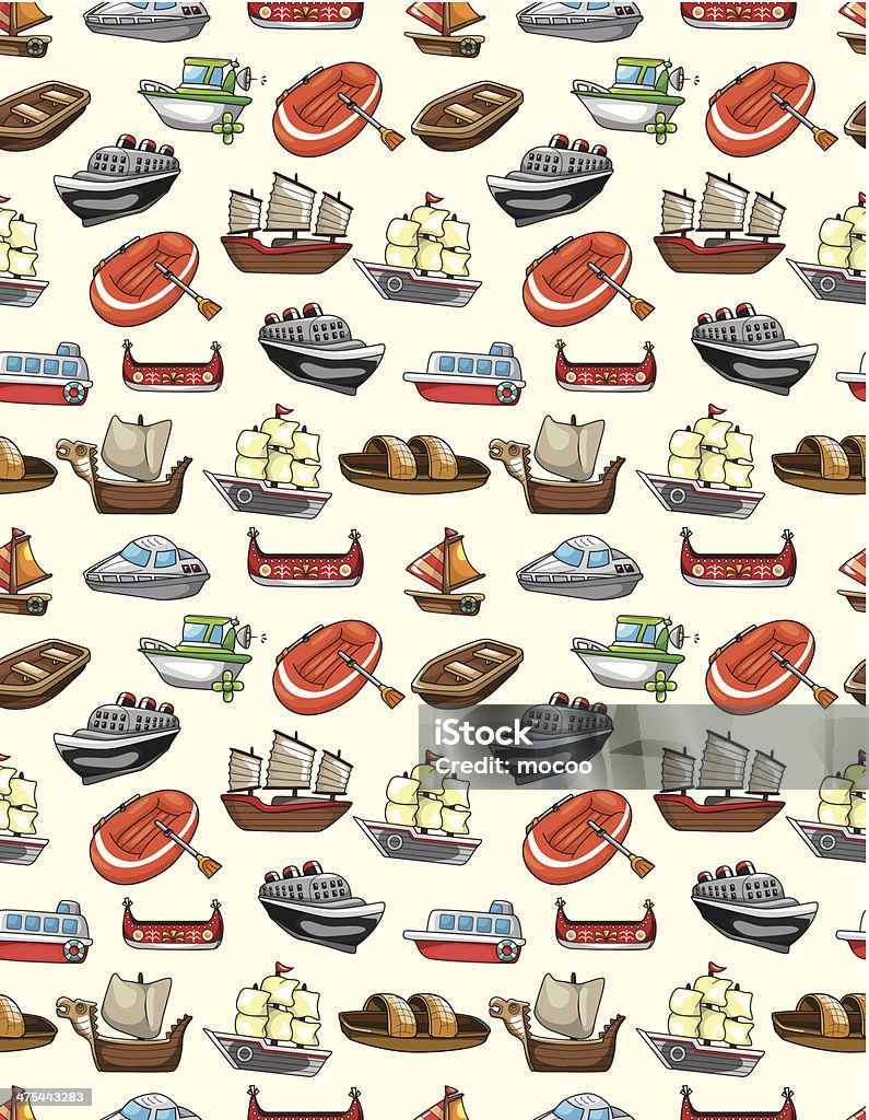 Boating Pattern Seamless Boat Pattern Stock Illustration - Download Image Now - Pattern ...