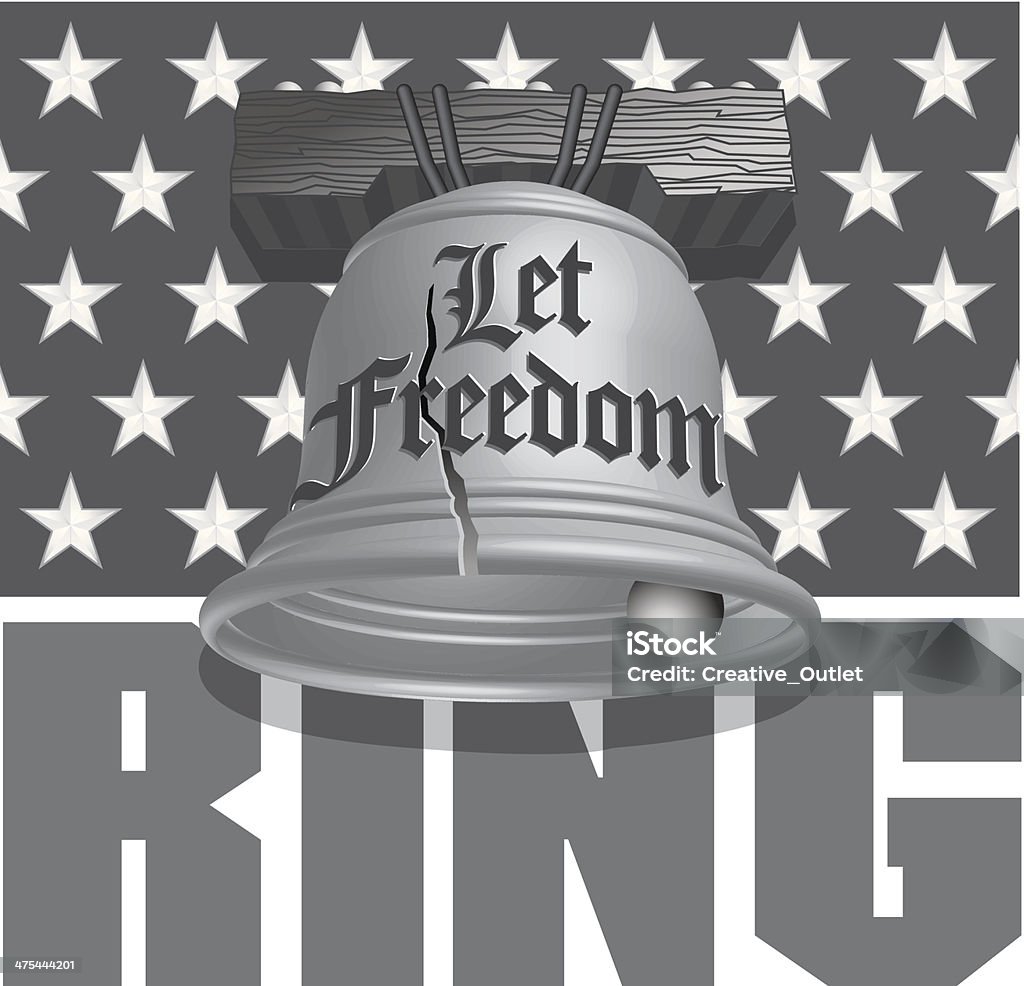 Freedom Ring Heading Liberty Bell - Philadelphia stock vector