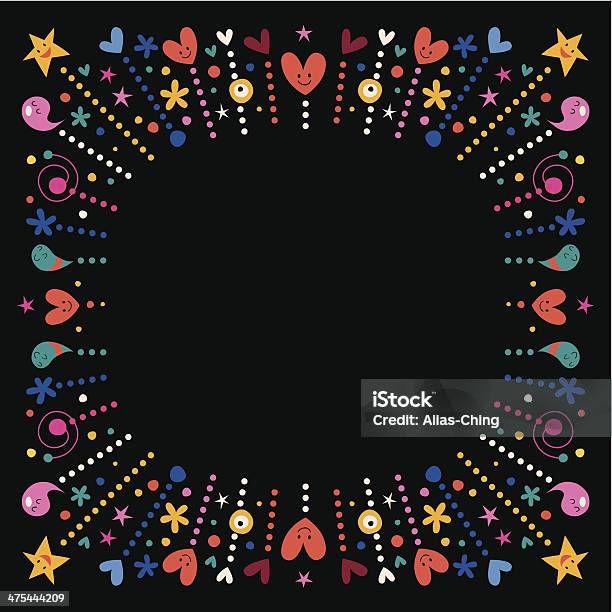 Fun Frame Background Happy Fun Cartoon Frame Stock Illustration - Download Image Now ...