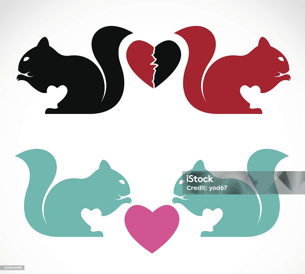 Vector image of an squirrel Vector image of an squirrel on white background Animal stock vector
