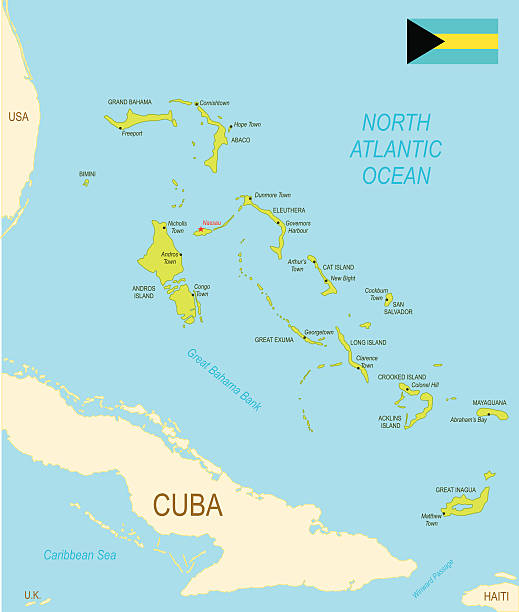 bahamas http://dikobraz.org/map_2.jpg bahamas map stock illustrations