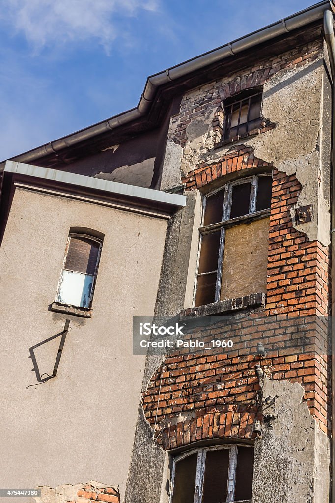 Dilapidated house Dilapidated house in Katowice, Silesia region, Poland. 2015 Stock Photo