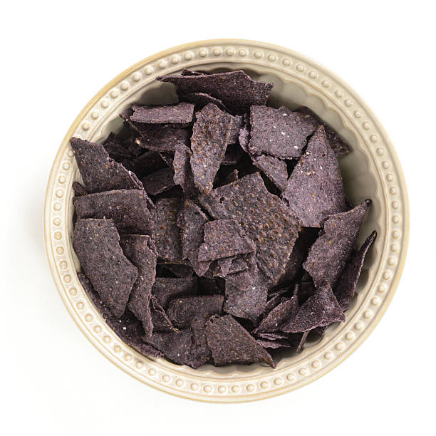 istock Bowl of blue tortilla chips 475447944