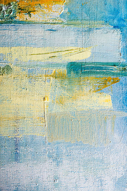 istock Abstract painted canvas. Oil paints on a palette. Colorful background. 475448248