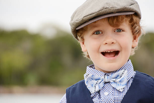 istock Happy little vintage boy 475448506