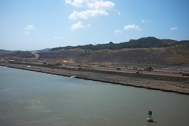 파나마운하 - panama canal panama canal construction 뉴스 사진 이미지