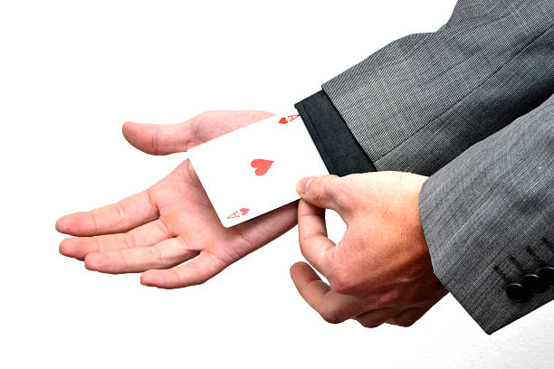 Ace card held by business man Ace card held by business man ganar stock pictures, royalty-free photos & images