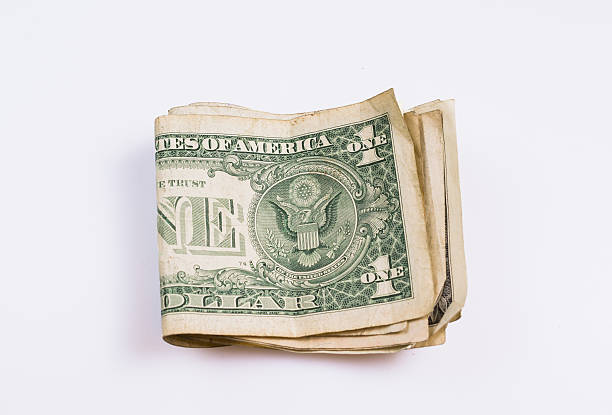 istock Folded one dollar bills from United States 475452022