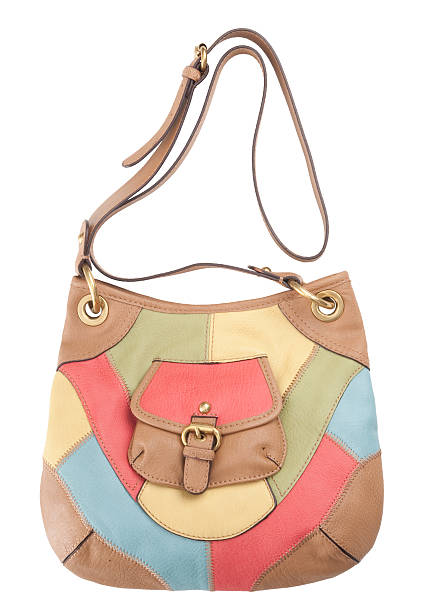 istock multicolor leather woman bag on white 475452170