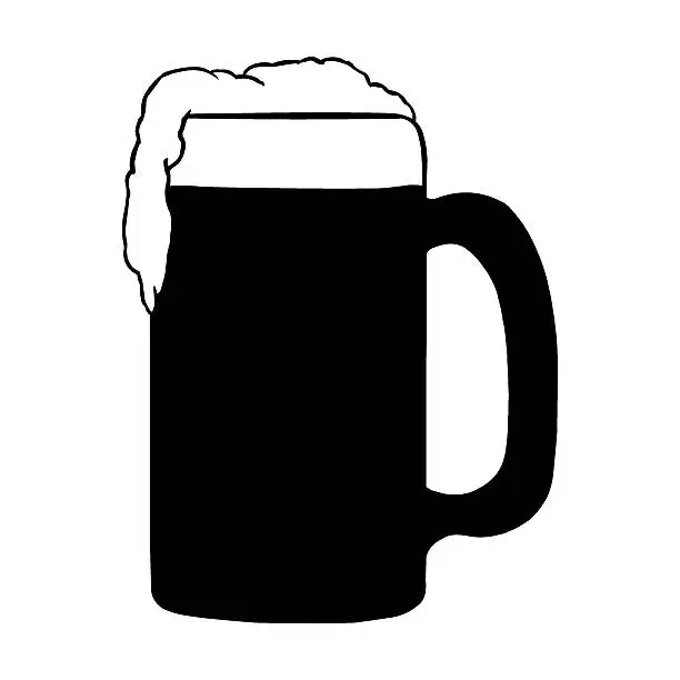 Vector illustration of Vector Tankard of Beer
