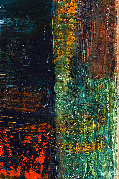 istock Abstract painted canvas. Oil paints on a palette. Colorful background. 475454074