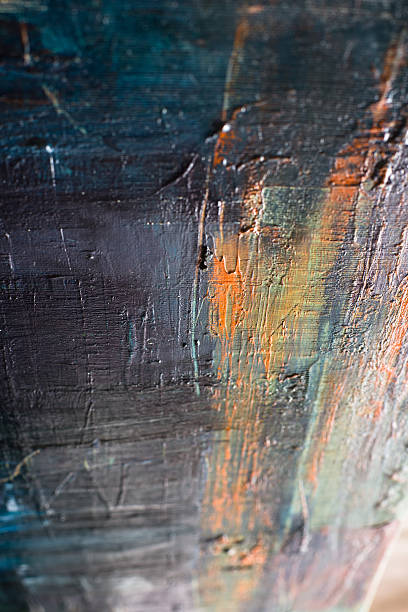 istock Abstract painted canvas. Oil paints on a palette. Colorful background. 475454116