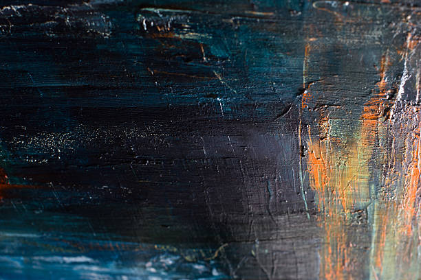 istock Abstract painted canvas. Oil paints on a palette. Colorful background. 475454118
