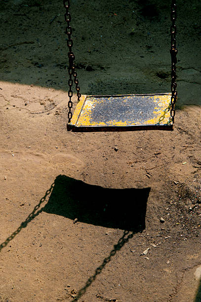 istock Old metal childrens swing metal textures and patterns 475454846