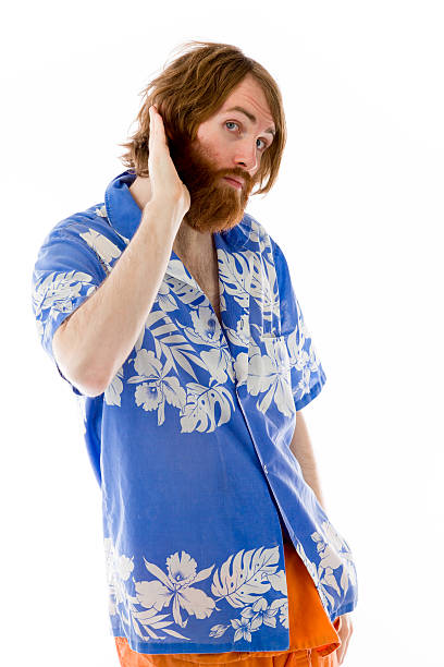 istock model isolated on plain background listening paying attention 475456928