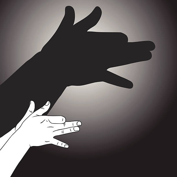 26,440 Hand Shadow Illustrations & Clip Art - iStock | Hand shadow puppet, Hand  shadow bird, Hand shadow wall